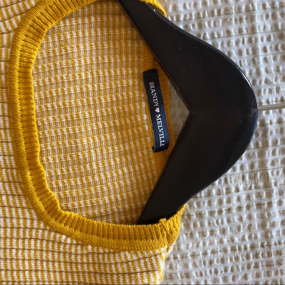 ❌SOLD❌ Brandy Melville Yellow Knit Top - Picture 6 of 10